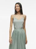 VILA VIMATHILDE V-NECK STRAP TOP, Green Milieu, highres - 14109689_GreenMilieu_003.jpg