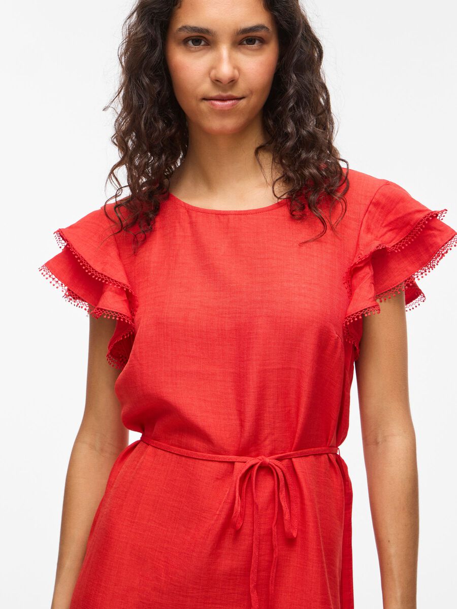 Carousel image - VILUVI SHORT SLEEVED SHORT DRESS, Mars Red | 3