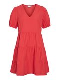 VILA SHORT-SLEEVED SHORT DRESS, Poppy Red, highres - 14086279_PoppyRed_001.jpg