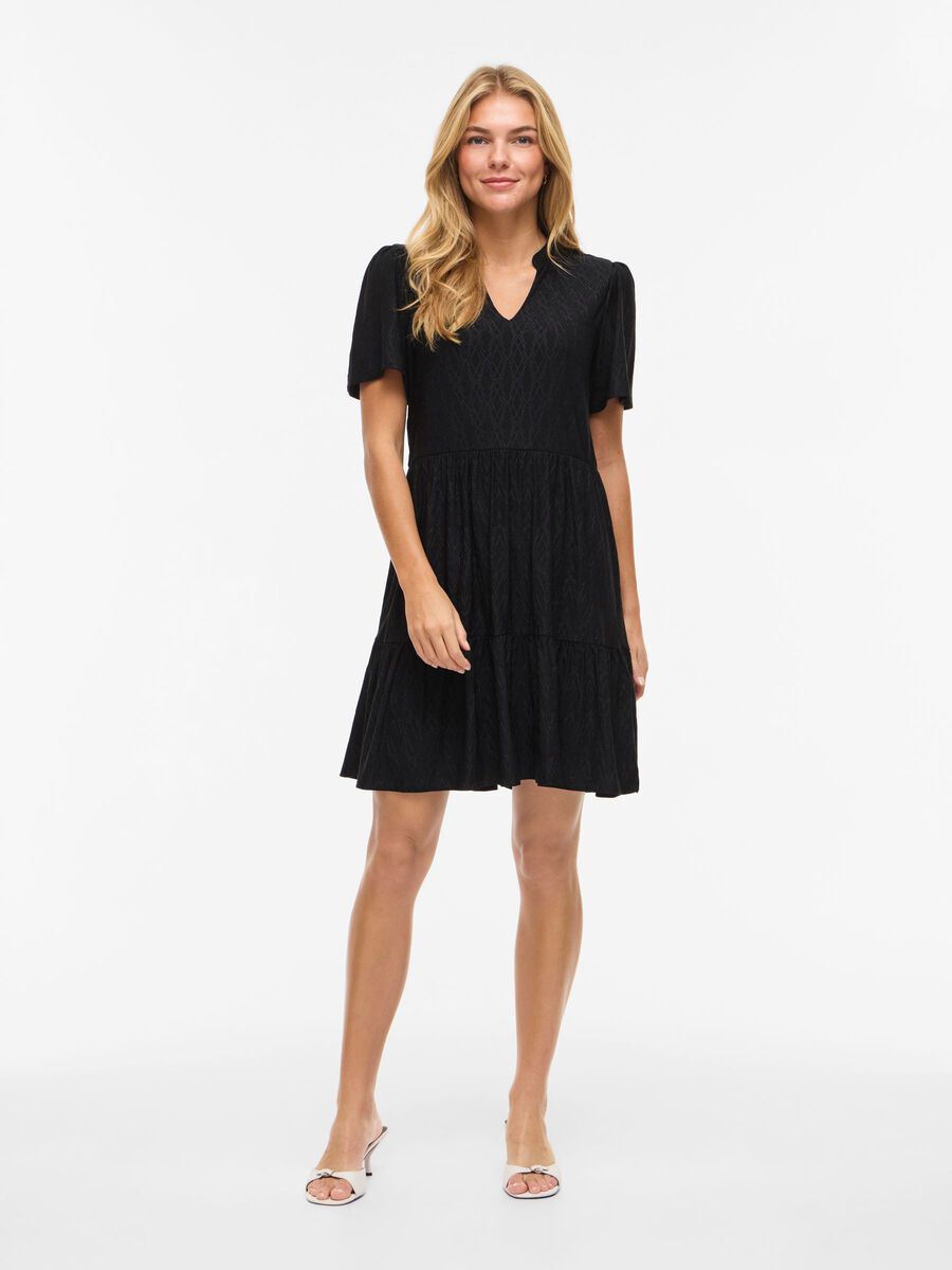 Carousel image - VIBELLI SHORT SLEEVED SHORT DRESS, Black Beauty | 4