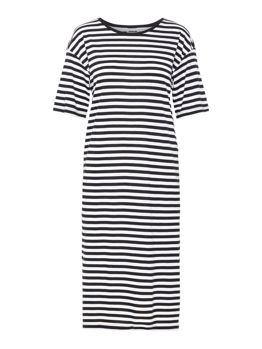 Carousel image - KORTE MOUWEN JURK, Black | 7