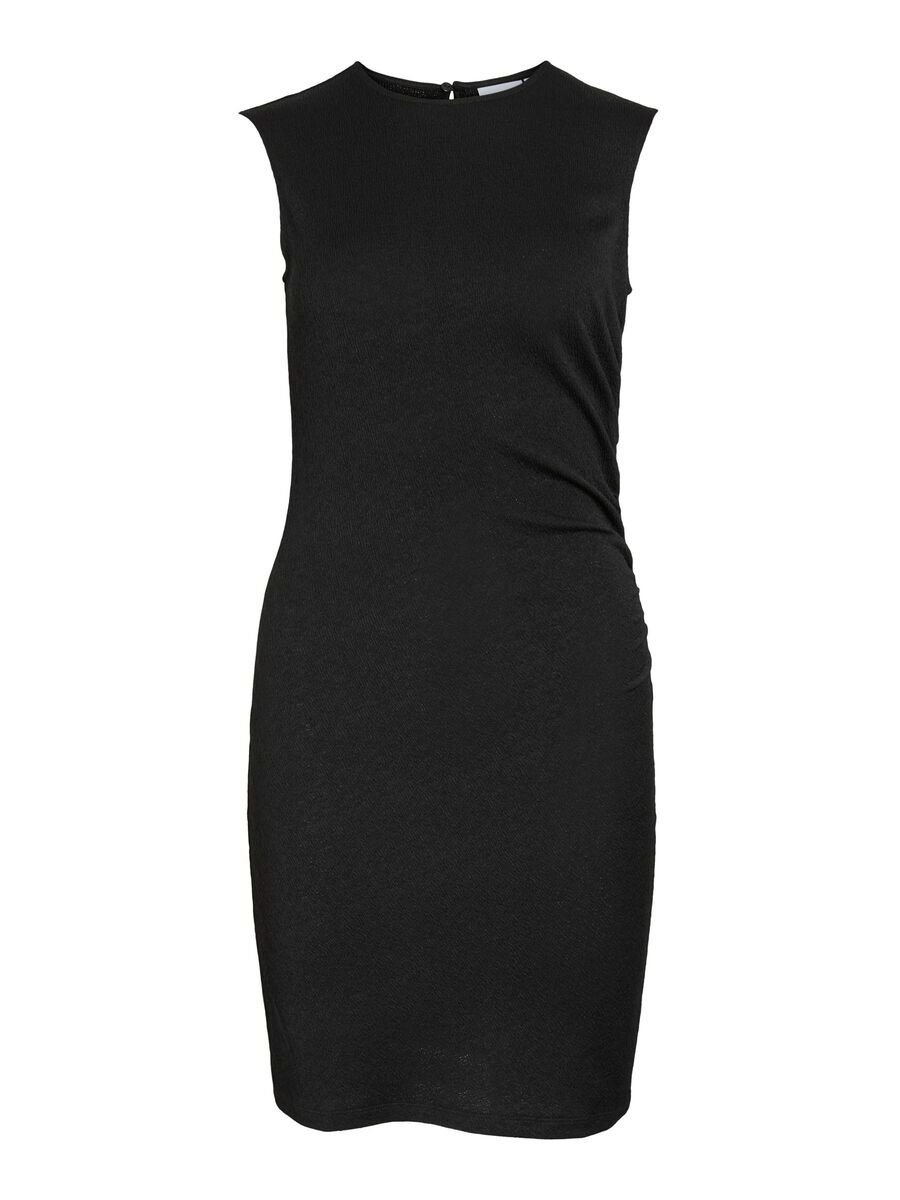 VILA VIDANNI SLEEVELESS SHORT DRESS, Black, highres - 14113671_Black_001.jpg