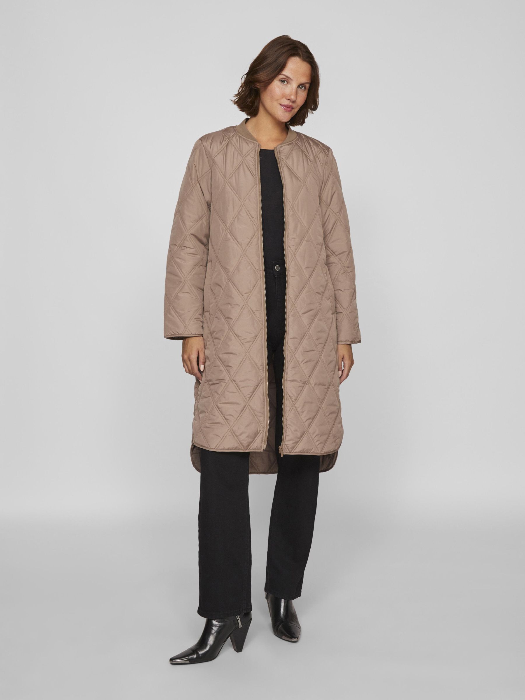 MATELASSEE A FERMETURE ECLAIR MANTEAU Marron VILA