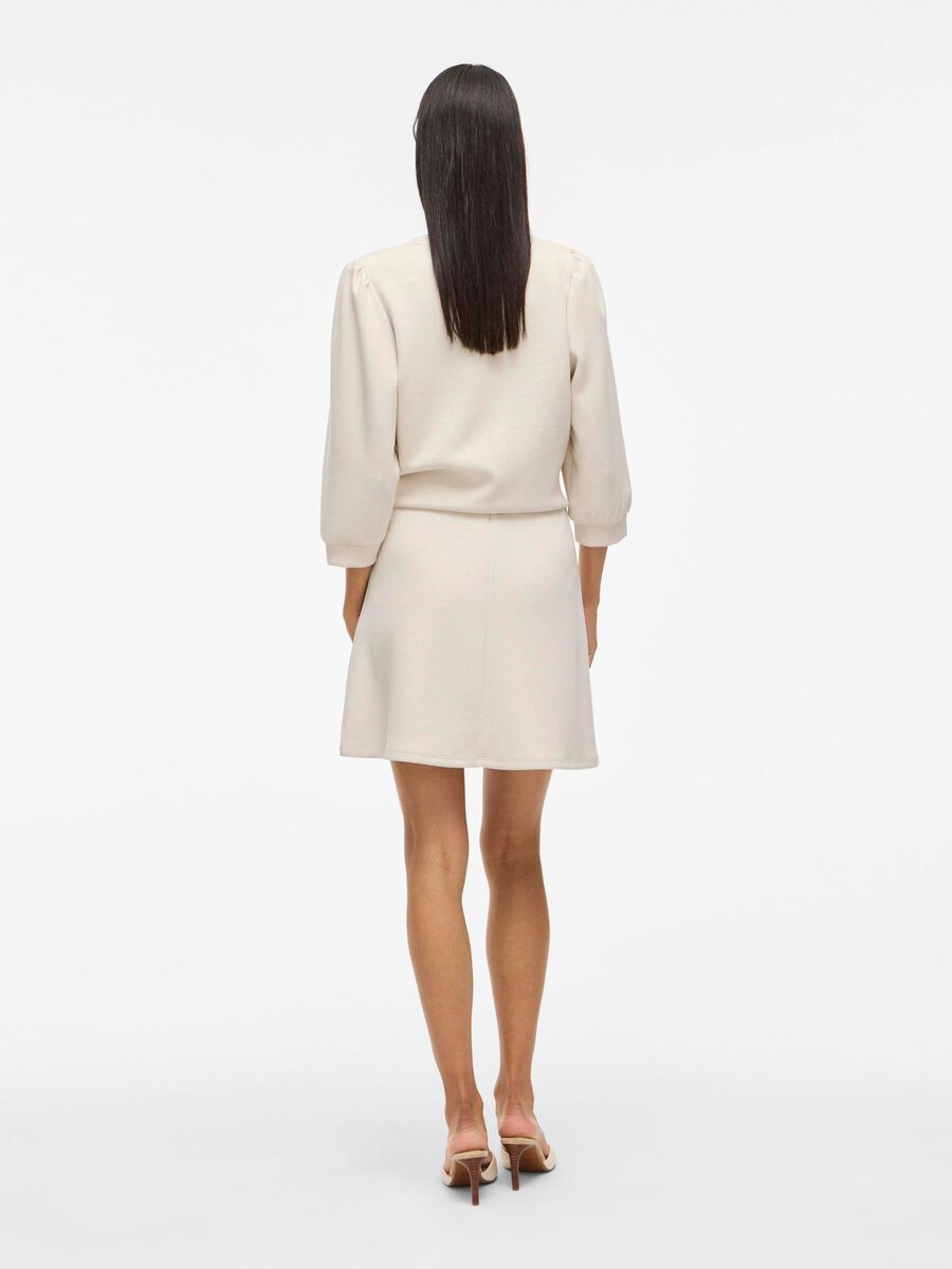 VILA VIREDLECT MINI SKIRT, Super Light Natural Melan, highres - 14112390_SuperLightNaturalMelan_004.jpg