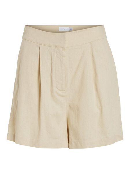 Vila HIGH WAIST SHORTS, Birch, highres - 14090892_Birch_001.jpg