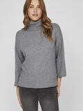 Vila COL ROULÉ PULL EN MAILLE, Medium Grey Melange, highres - 14065511_MediumGreyMelange_007.jpg