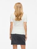 VILA VIMALMEN HIGH NECK SHORT SLEEVED TOP, Snow White, highres - 14112683_SnowWhite_004.jpg