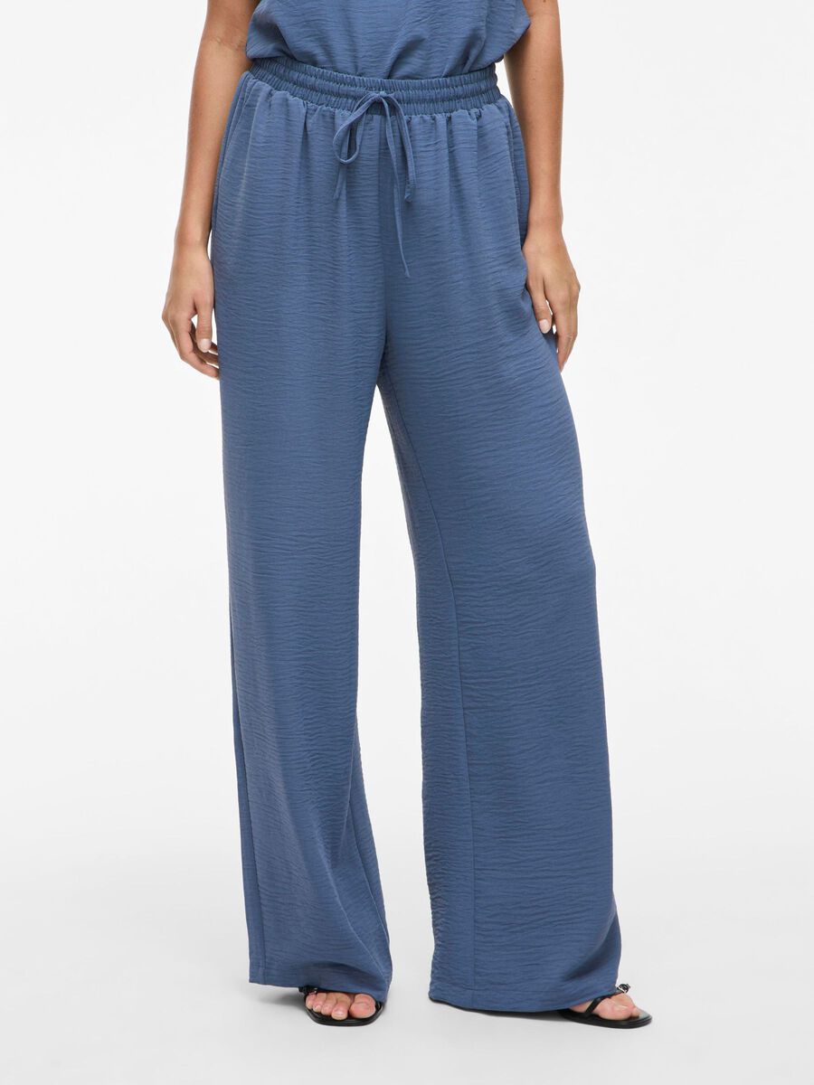 VILA TAILLE HAUTE PANTALON À JAMBE AMPLE, Vintage Indigo, highres - 14100308_VintageIndigo_003.jpg