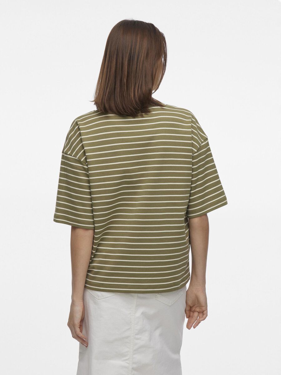 VILA V-NECK SHORT SLEEVED TOP, Capulet Olive, highres - 14103325_CapuletOlive_1175962_004.jpg