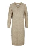 VILA MIDI KNITTED DRESS, Natural Melange, highres - 14101548_NaturalMelange_001.jpg