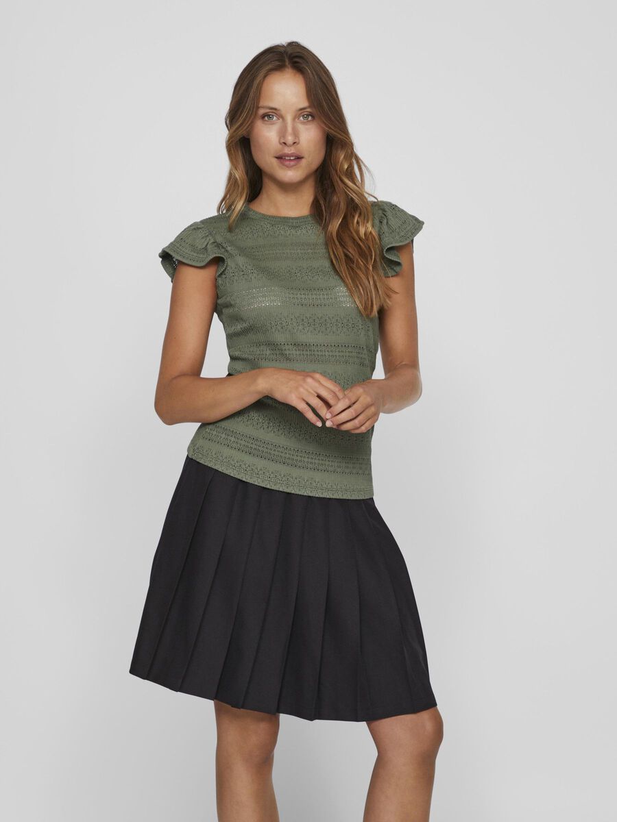 VILA CAP SLEEVE TOP, Laurel Wreath, highres - 14106151_LaurelWreath_003.jpg