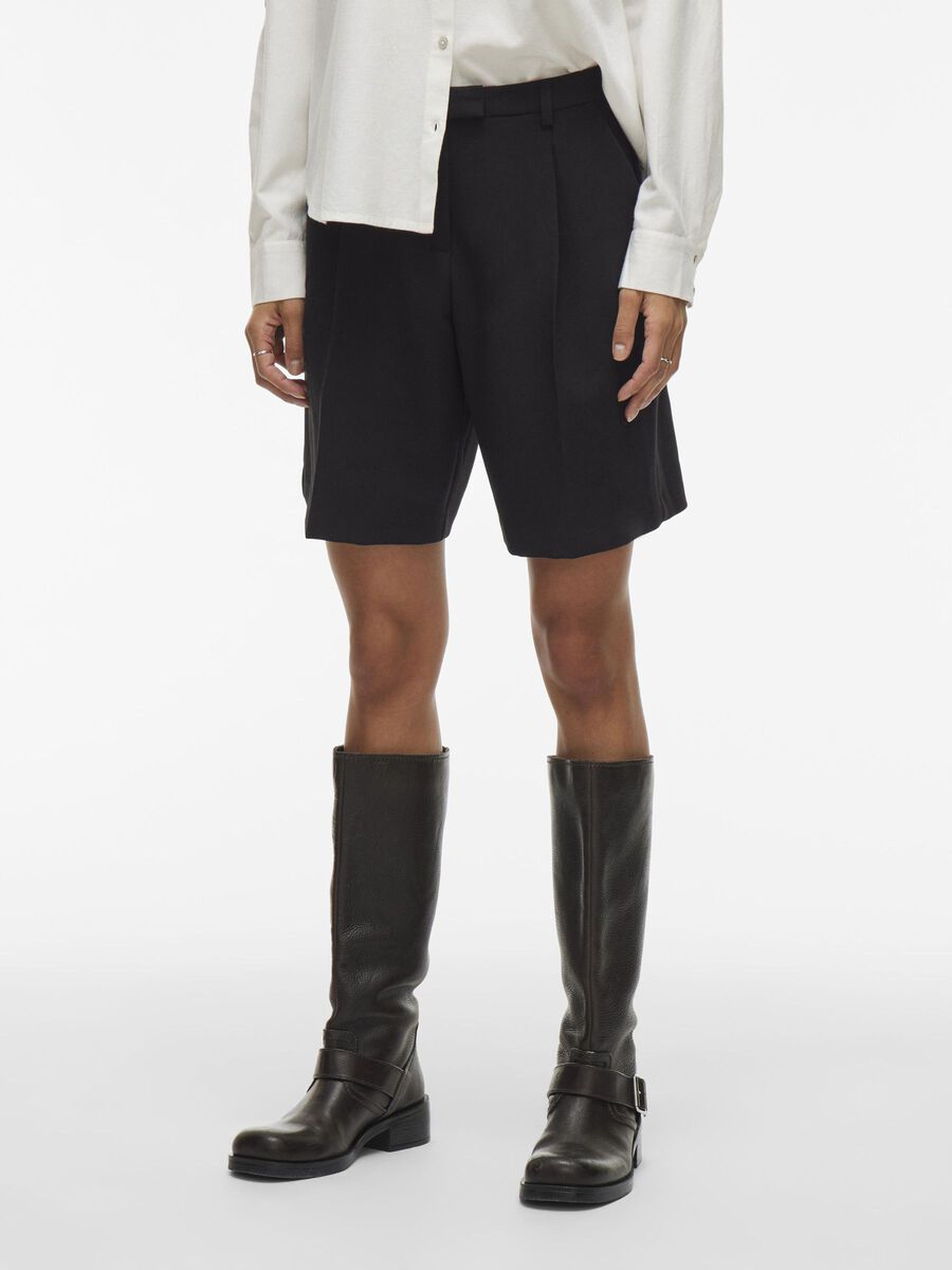 VILA TAILORED SHORTS, Black Beauty, highres - 14104565_BlackBeauty_003.jpg