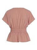 VILA BUTTONED SHORT SLEEVED TOP, Old Rose, highres - 14099283_OldRose_002.jpg