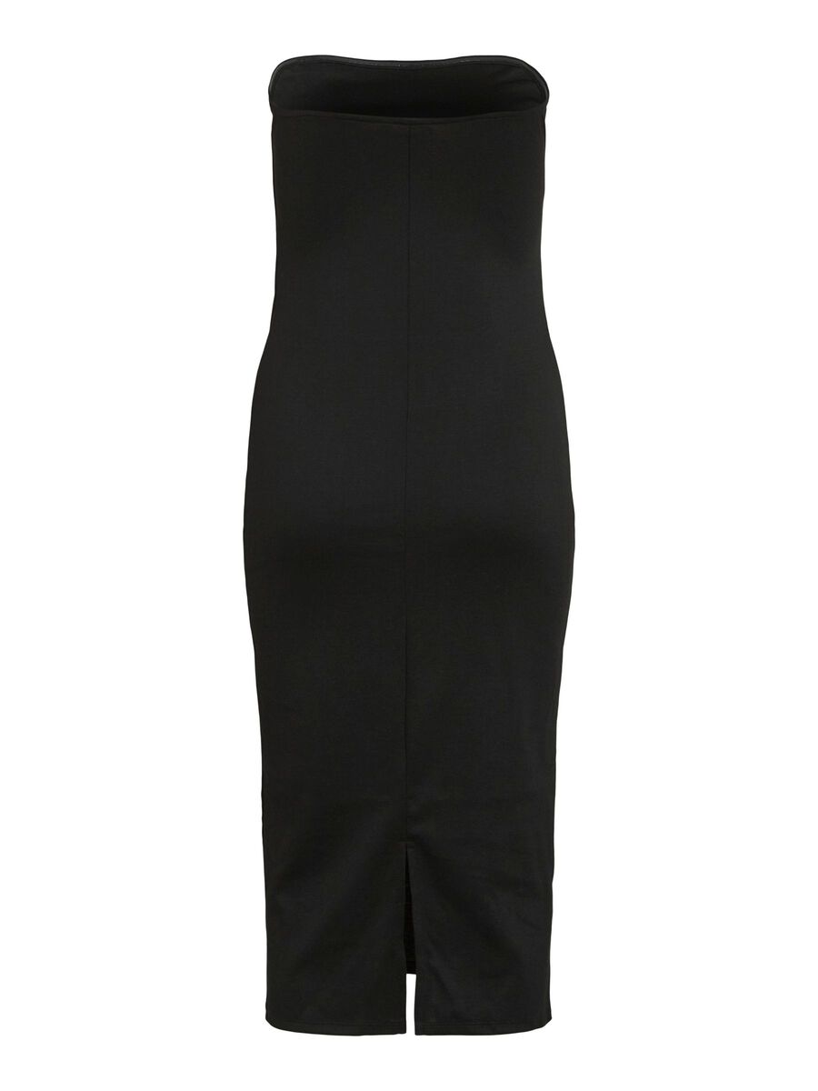 VILA VININNY TUBE MIDI DRESS, Black, highres - 14112713_Black_002.jpg
