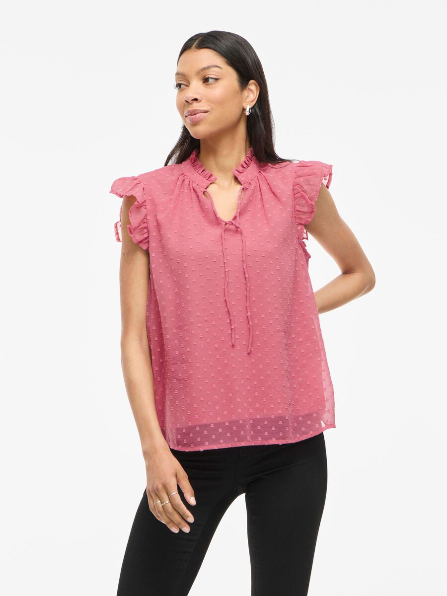 VILA HIGH NECK SLEEVELESS TOP, Mesa Rose, highres - 14105311_MesaRose_003.jpg