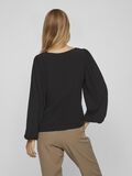 Vila BUTTON LONG SLEEVED BLOUSE, Black, highres - 14074819_Black_004.jpg