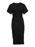 VILA SHORT SLEEVED MIDI DRESS, Black Beauty, highres - 14107122_BlackBeauty_002.jpg