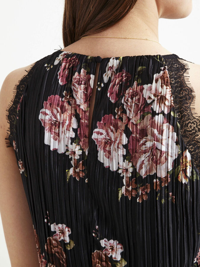 FEMININE, DRESS (Black) | Vila® Online