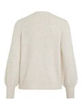 VILA VIELLIE TIE FRONT KNITTED TOP, Super Light Natural Melan, highres - 14104656_SuperLightNaturalMelan_002.jpg