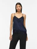 Product image thumbnail - VILEA ASYMMETRIC LACE STRAP TOP, Navy Blazer | 1