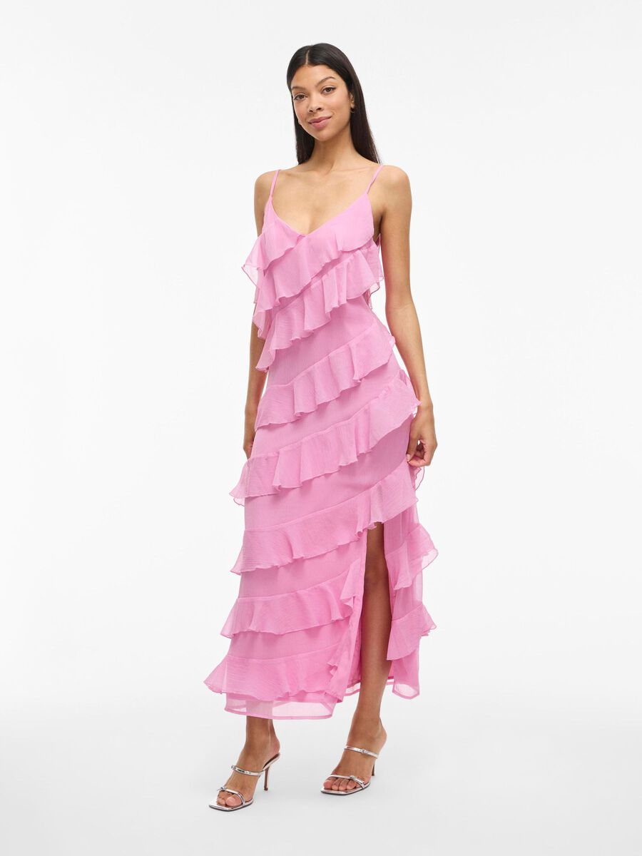 VILA STRAP MAXI DRESS, Opera Mauve, highres - 14109420_OperaMauve_003.jpg