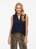 VILA V-NECK SLEEVELESS TOP, Navy Blazer, highres - 14101662_NavyBlazer_003.jpg