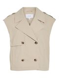 VILA VIEMELIE TRENCH WAISTCOAT, Feather Gray, highres - 14104086_FeatherGray_001.jpg