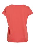 VILA VIDREAMERS ROUND NECK T-SHIRT, Paprika, highres - 14083083_Paprika_002.jpg
