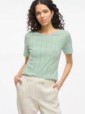 VILA ROUND NECK SHORT SLEEVED TOP, Silt Green, highres - 14101755_SiltGreen_007.jpg