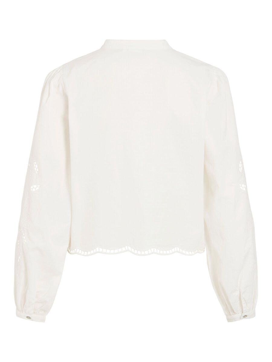 Carousel image - COL MANDARIN CHEMISE &Agrave; MANCHES LONGUES, Cloud Dancer | 7