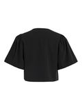 VILA VIMARINA TIE FRONT SHORT SLEEVED TOP, Black Beauty, highres - 14109742_BlackBeauty_002.jpg