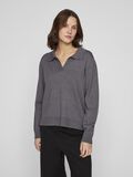 VILA POLO STRICKPULLOVER, Dark Grey Melange, highres - 14109861_DarkGreyMelange_003.jpg