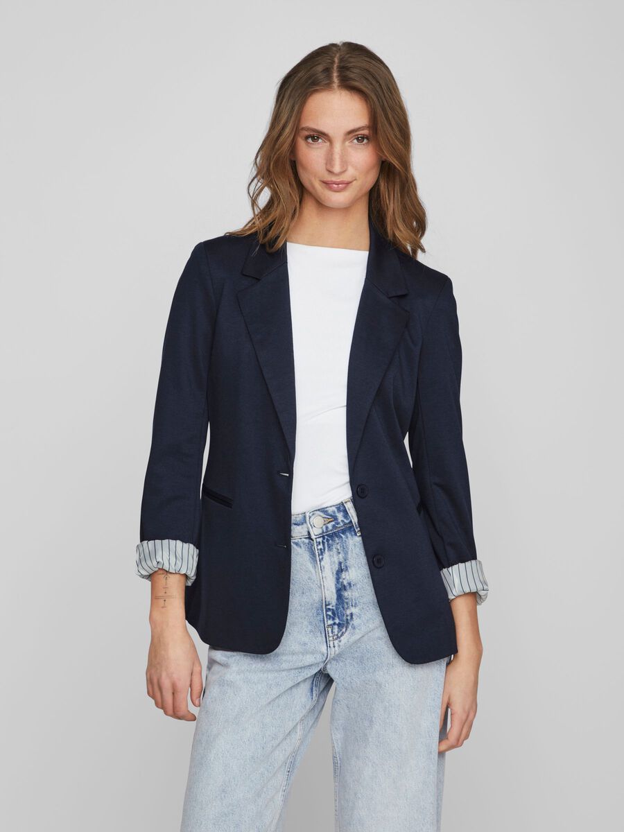 Vila JERSEY BLAZER, Navy Blazer, highres - 14091477_NavyBlazer_1068735_003.jpg