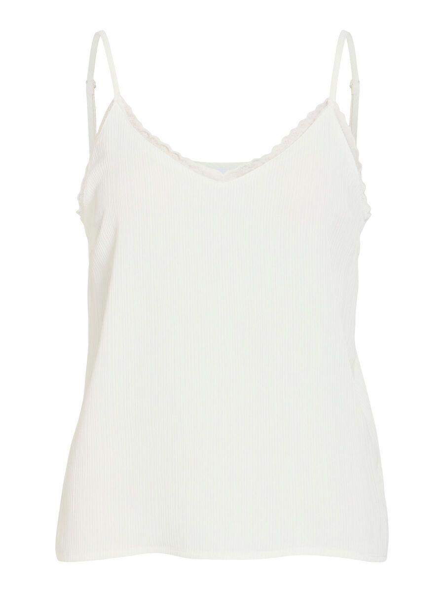 Carousel image - VIZUKU V-NECK STRAP TOP, Snow White | 5