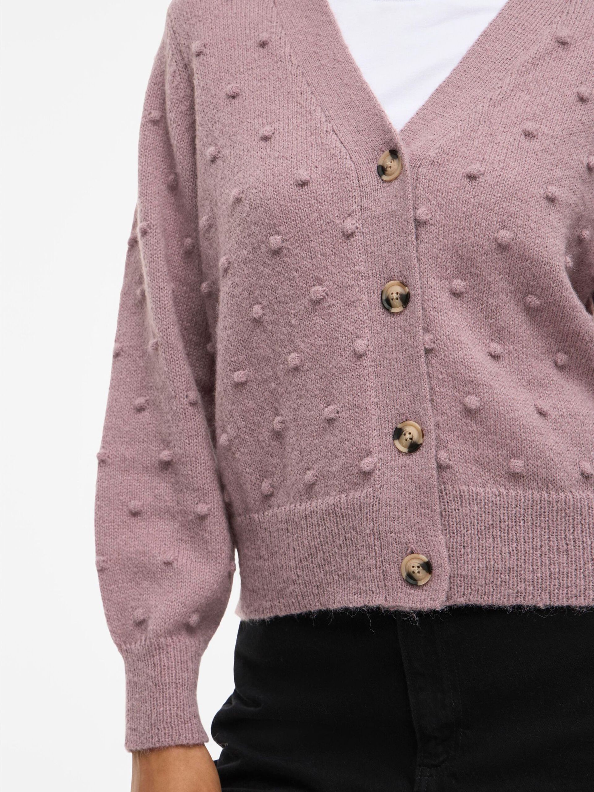 Carousel image - DETAILED KNITTED CARDIGAN, Toadstool | 3