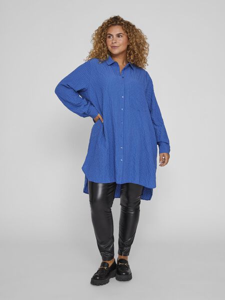 Vila CURVE - LONG CHEMISE, Federal Blue, highres - 14083970_FederalBlue_005.jpg