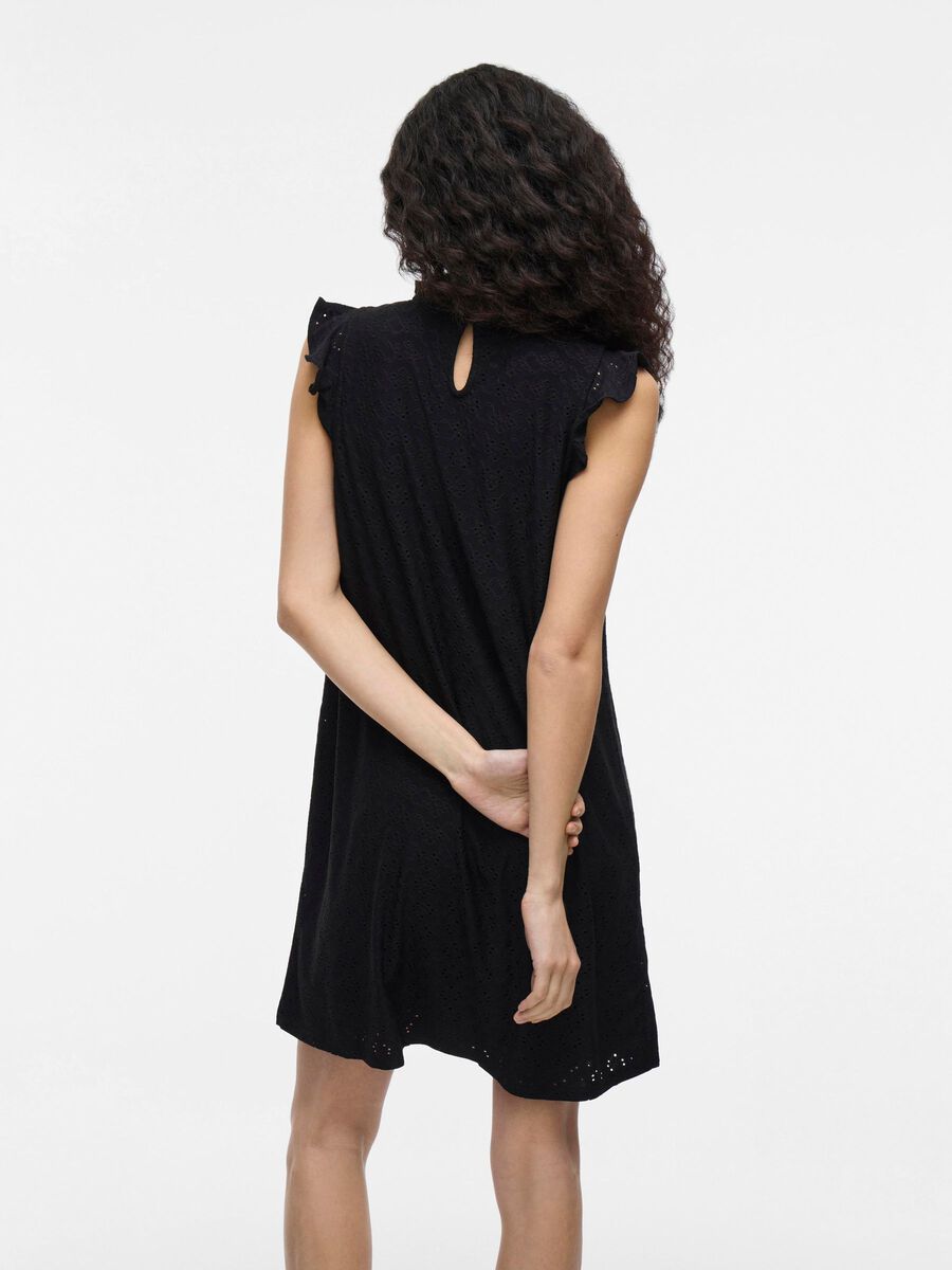 VILA SLEEVELESS MINI DRESS, Black, highres - 14073789_Black_004.jpg
