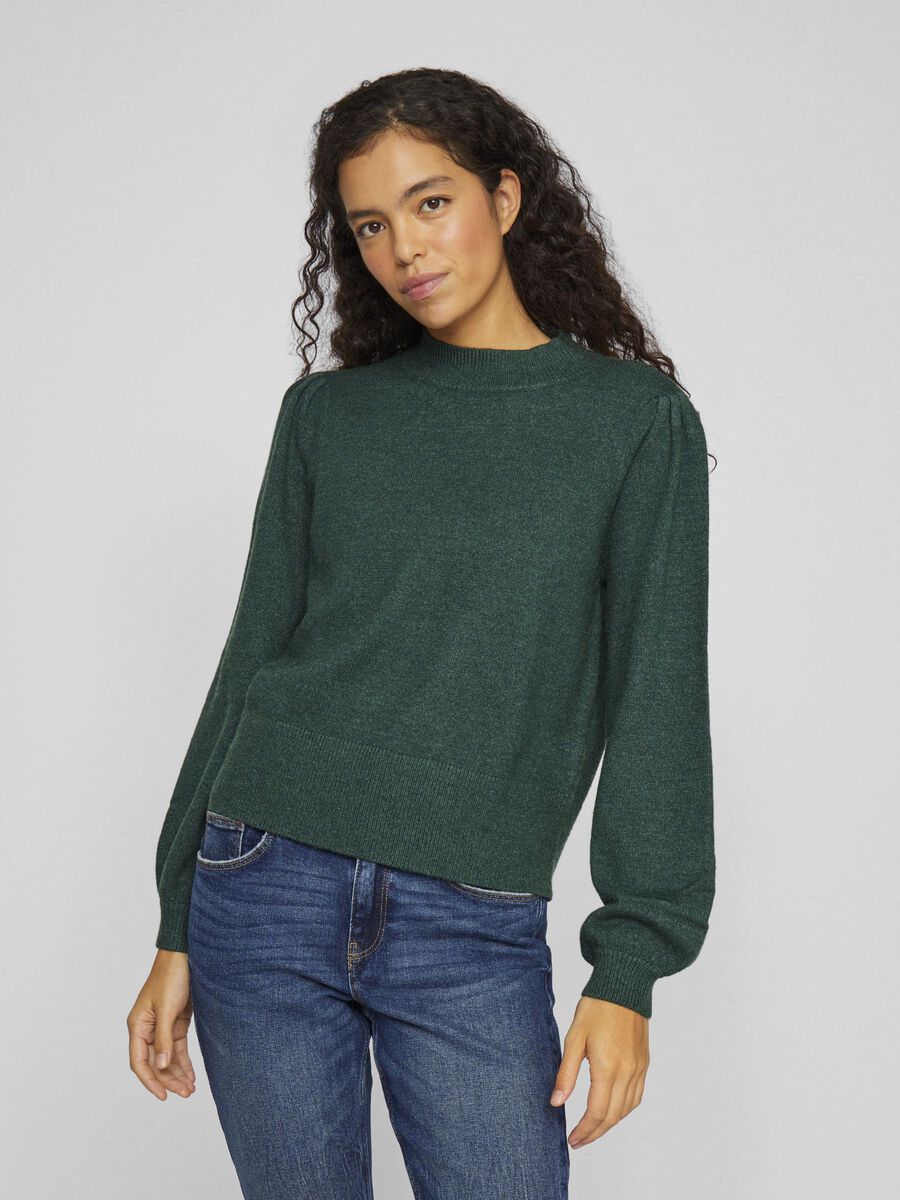 VILA HIGH NECK STRICKPULLOVER, Ponderosa Pine, highres - 14084179_PonderosaPine_1038771_003.jpg