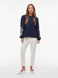 VILA À MANCHES LONGUES SWEAT-SHIRT, Navy Blazer, highres - 14110168_NavyBlazer_1220075_005.jpg