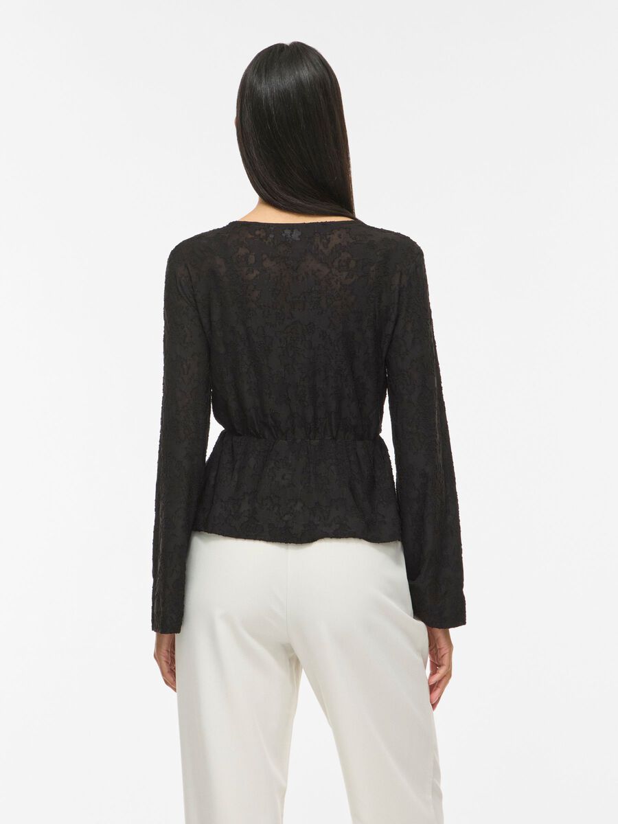 Product carousel image - VICAPERA TIE FRONT CARDIGAN, Black Beauty | 2