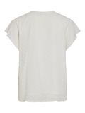 VILA DOTTED SHORT SLEEVED TOP, Snow White, highres - 14100340_SnowWhite_002.jpg