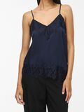 Product image thumbnail - VILEA ASYMMETRIC LACE STRAP TOP, Navy Blazer | 5