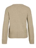 VILA ROUND NECK  KNITTED PULLOVER, Natural Melange, highres - 14103883_NaturalMelange_002.jpg