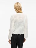 VILA TIE STRING KNITTED CARDIGAN, Snow White, highres - 14107043_SnowWhite_004.jpg