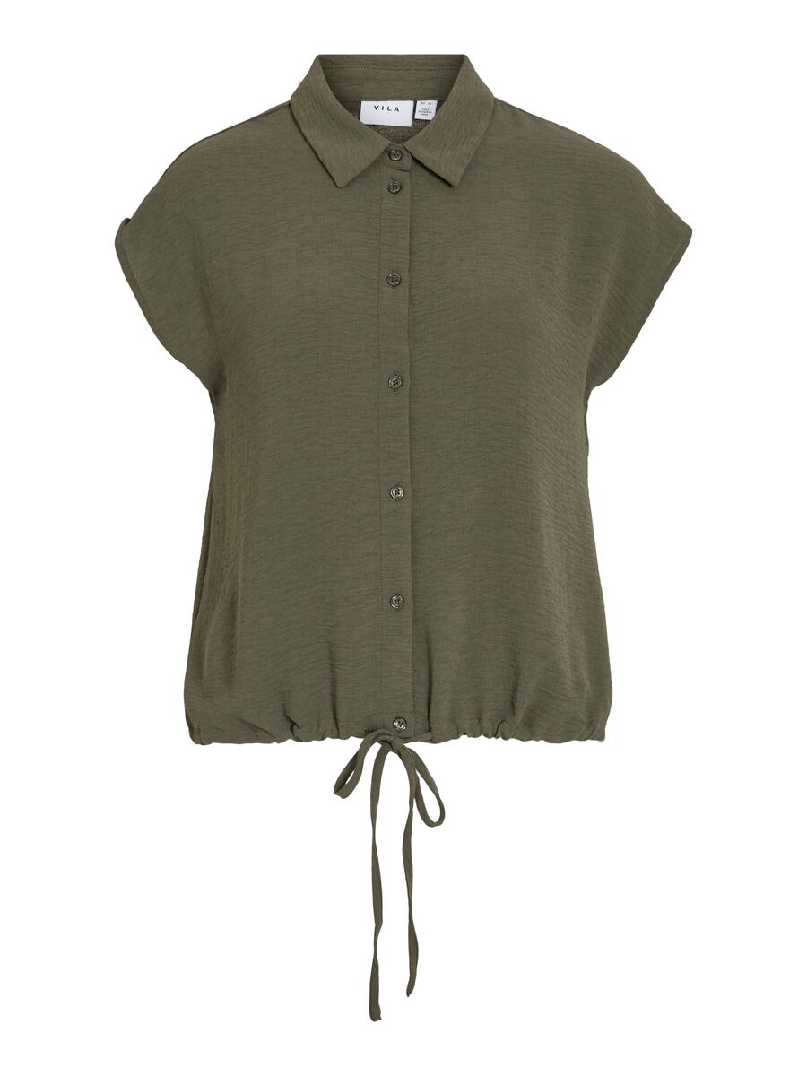 VILA VISURASHIL SHORT SLEEVED SHIRT, Deep Depths, highres - 14108930_DeepDepths_001.jpg