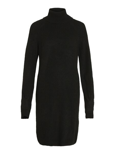 Vila CUELLO ALTO VESTIDO DE PUNTO, Black, highres - 14080204_Black_001.jpg
