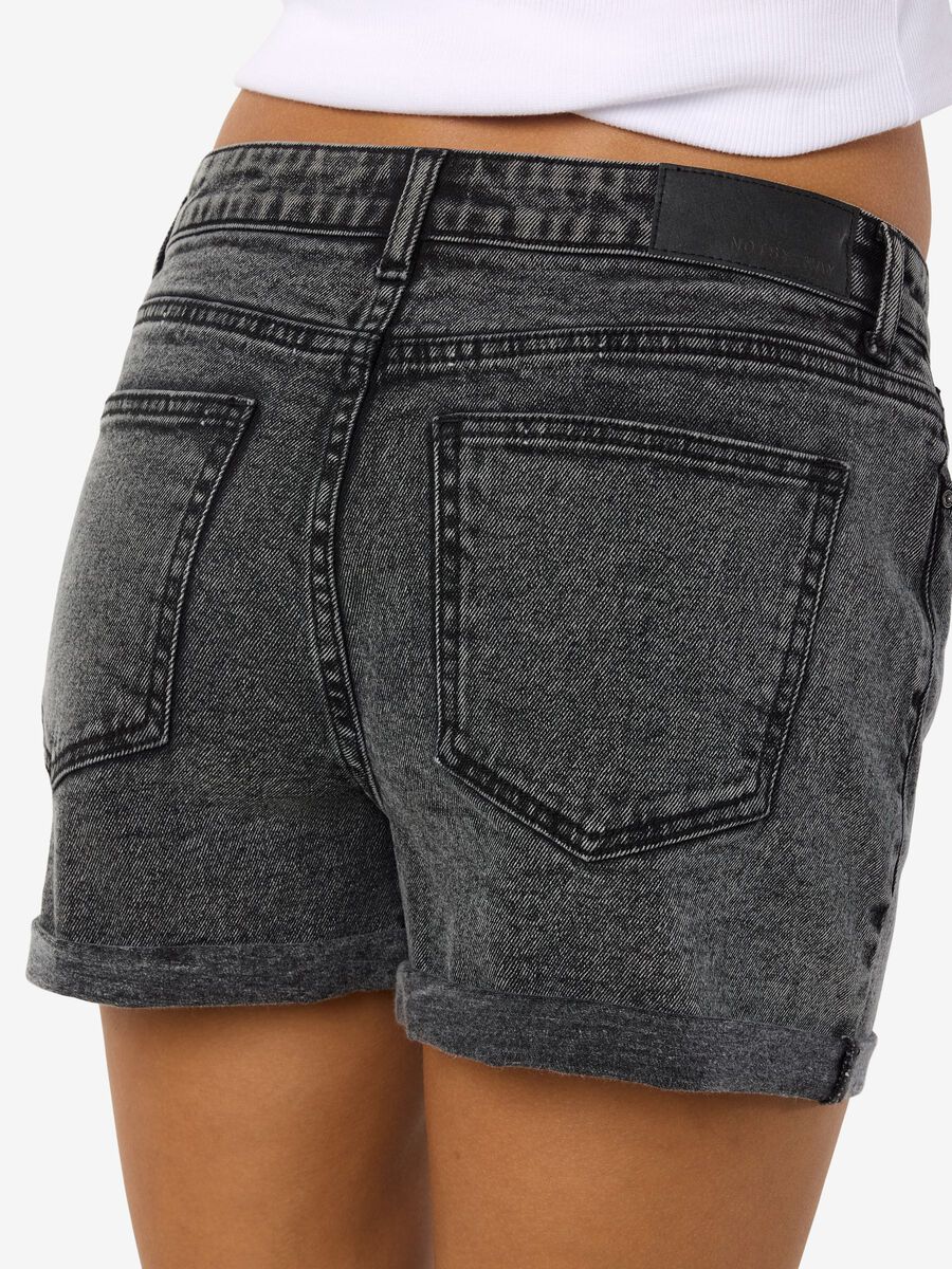 Carousel image - NMMONI SHORTS EN JEAN, Dark Grey Denim | 6