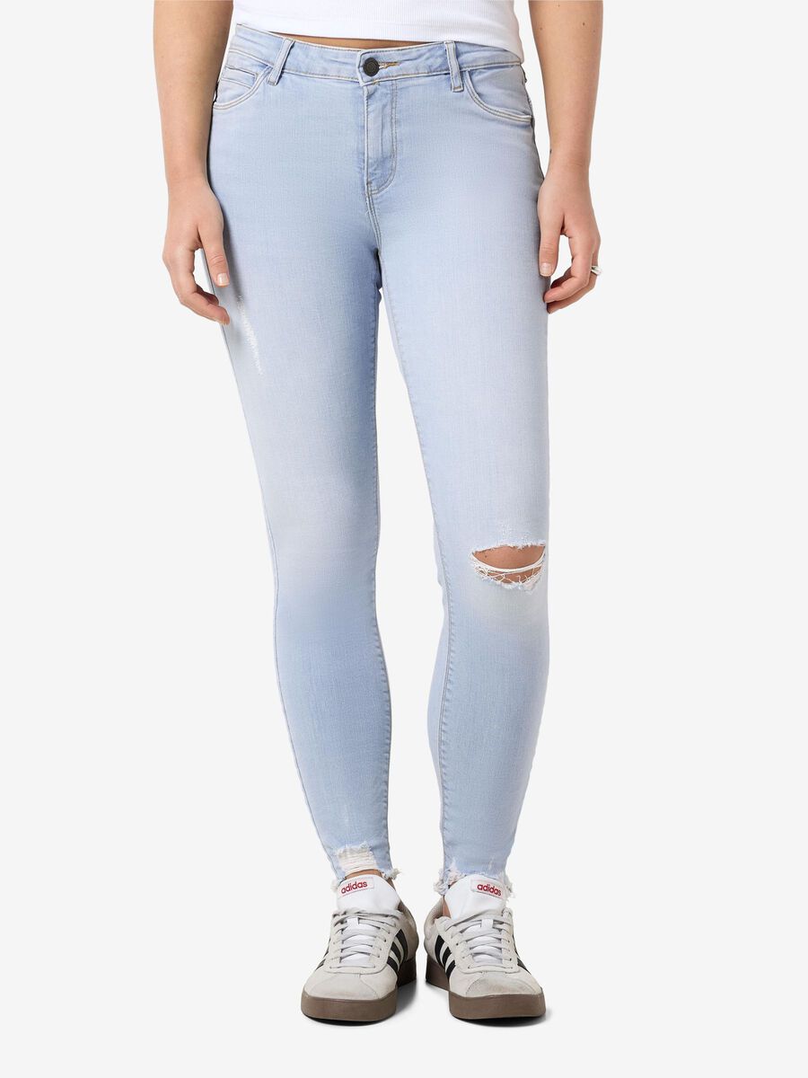 Noisy May NMKIMMY CROPPED SKINNY FIT JEANS, Light Blue Denim, highres - 27030527_LightBlueDenim_003.jpg