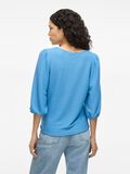 VILA ROUND NECK 3/4 SLEEVED TOP, Blissful Blue, highres - 14107242_BlissfulBlue_004.jpg
