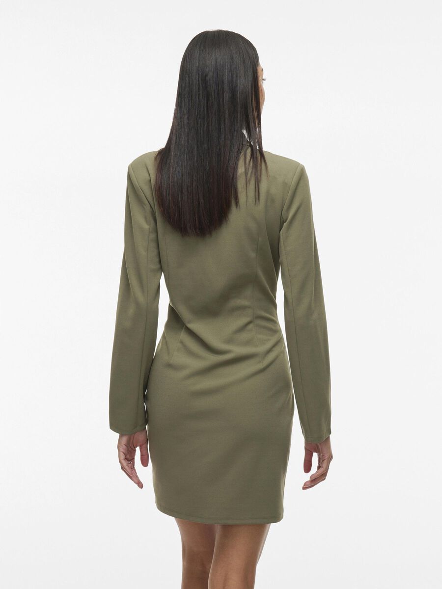 VILA DOUBLE-BREASTED BLAZER DRESS, Dusty Olive, highres - 14105115_DustyOlive_004.jpg